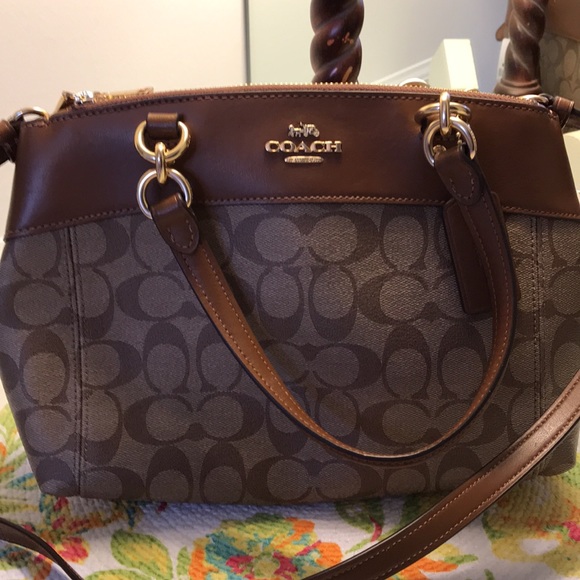 Coach F26139 Mini Brooke CarryAll Signature Coated Canvas Leather Purse - NWT - Picture 10 of 16